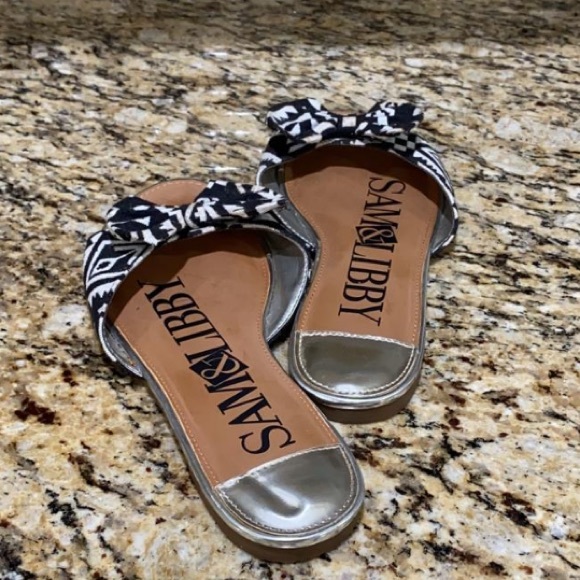 Aztec Bow Toe Summer Sandals Slip On - Picture 3 of 4